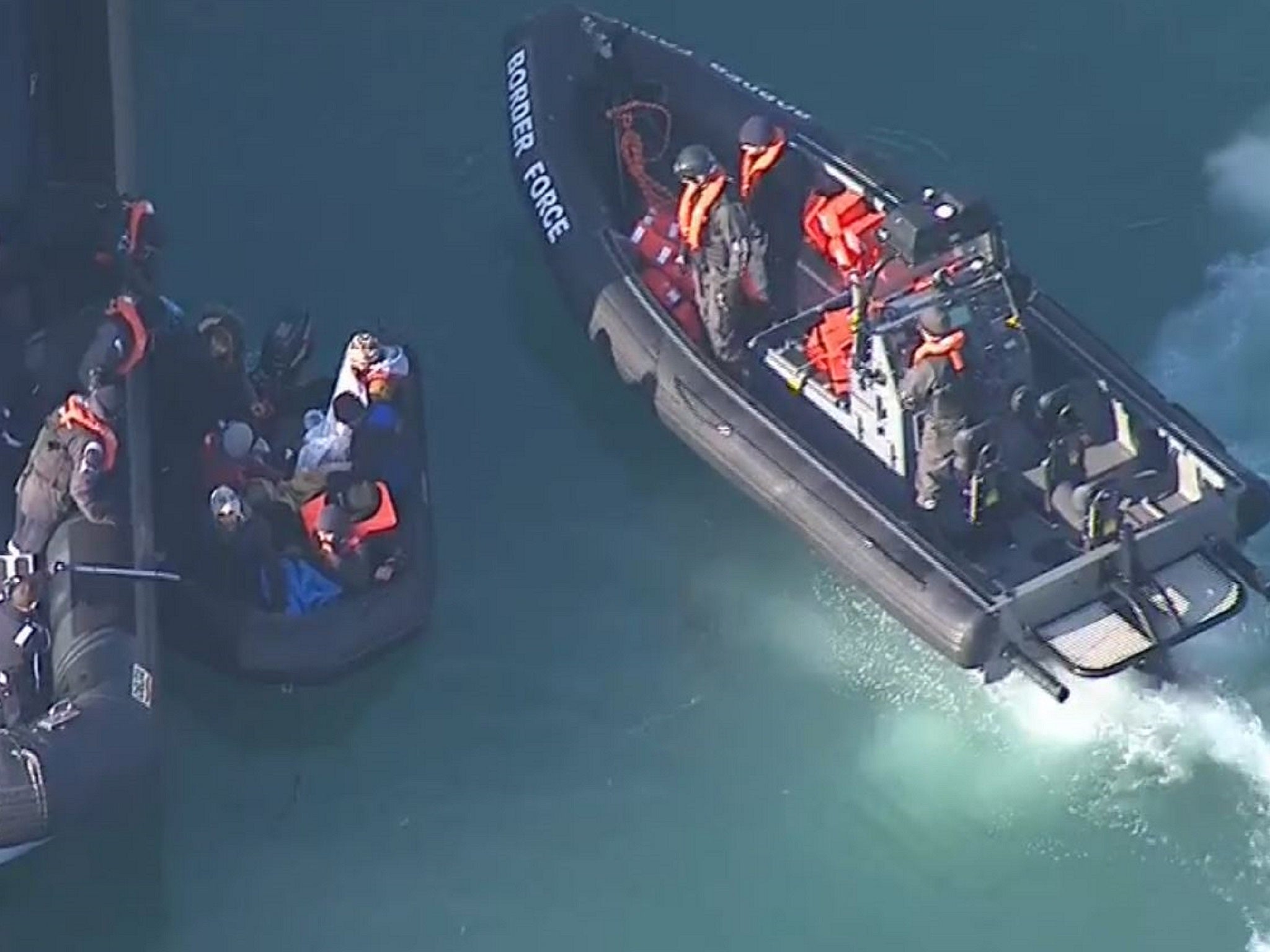 A dinghy carrying eight men who presented themselves as Iranian was pulled ashore in Dover on 20 January