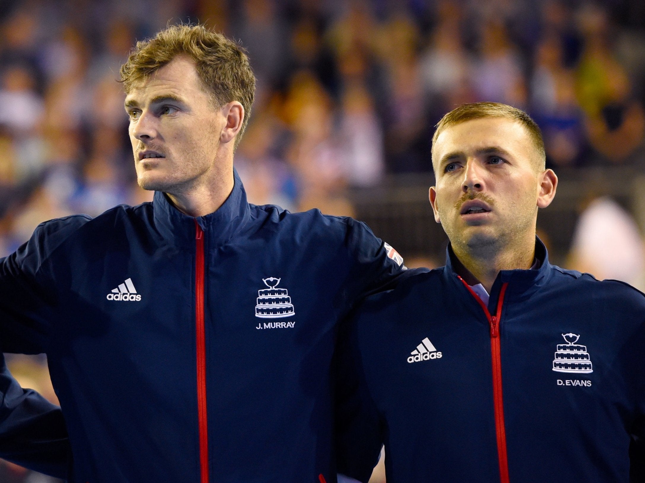 Jamie Murray (l) was furious with Evans’ comments