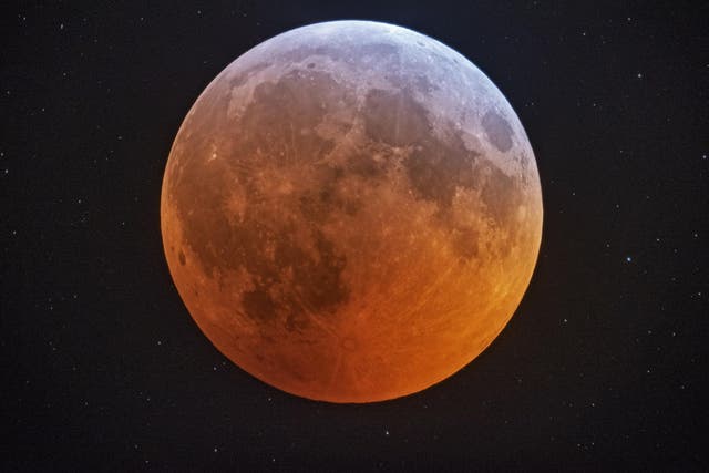 The 'super blood wolf moon' is the result of a lunar eclipse as the moon passes behind the Earth's orbit