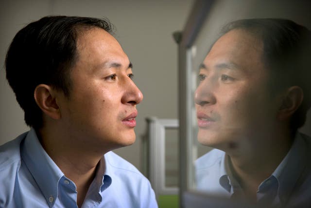 <p>He Jiankui, the scientist who claimed he had created the world’s first gene-edited babies using Crispr technology in China last year</p>