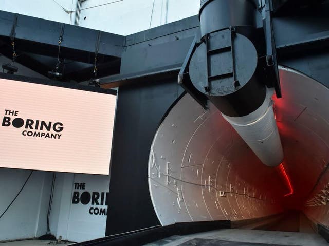 The Boring Company tunnel on December 18, 2018 in Hawthorne, California