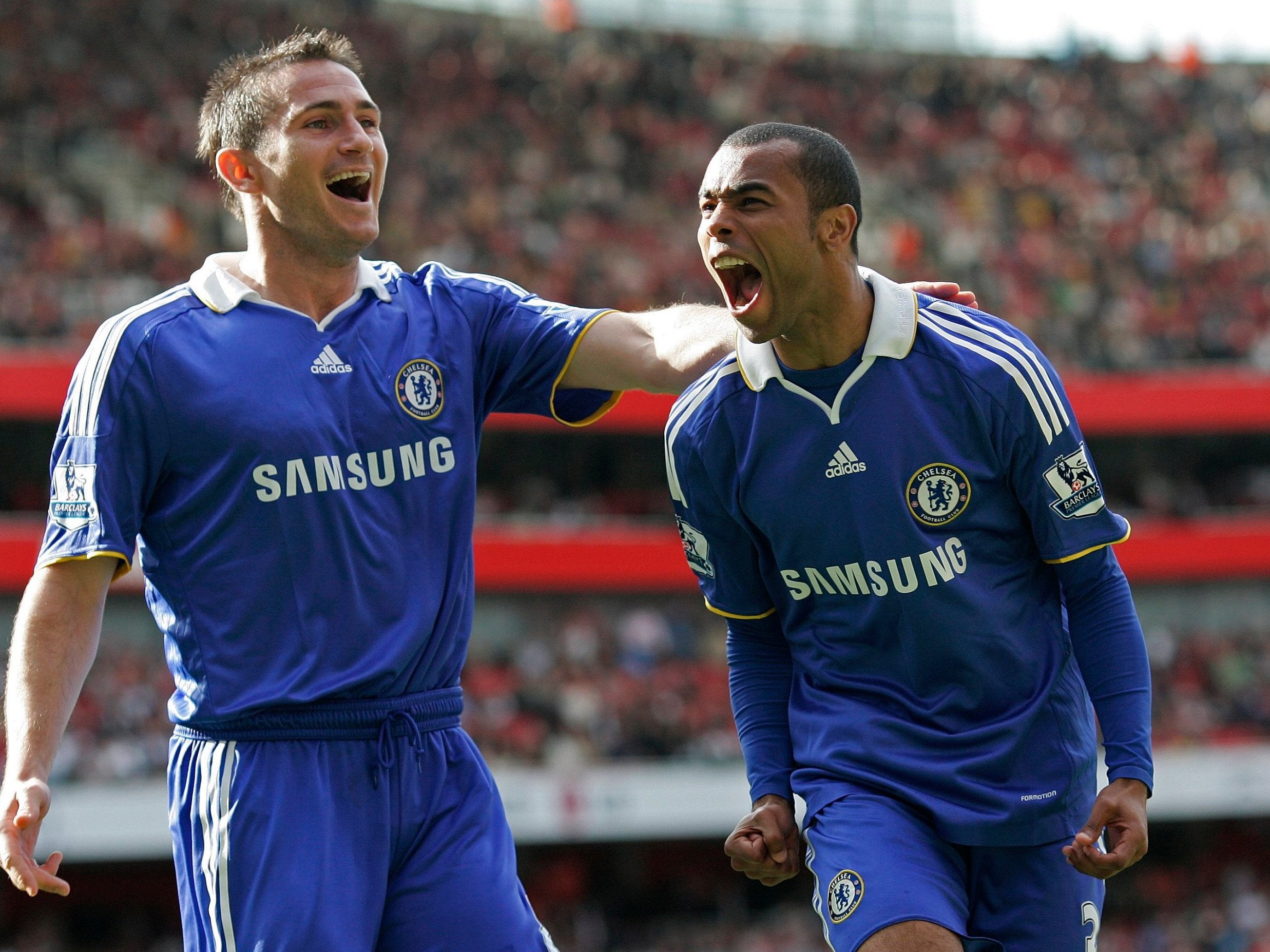 Cole and Lampard won the Premier League together at Chelsea in 2009-2010