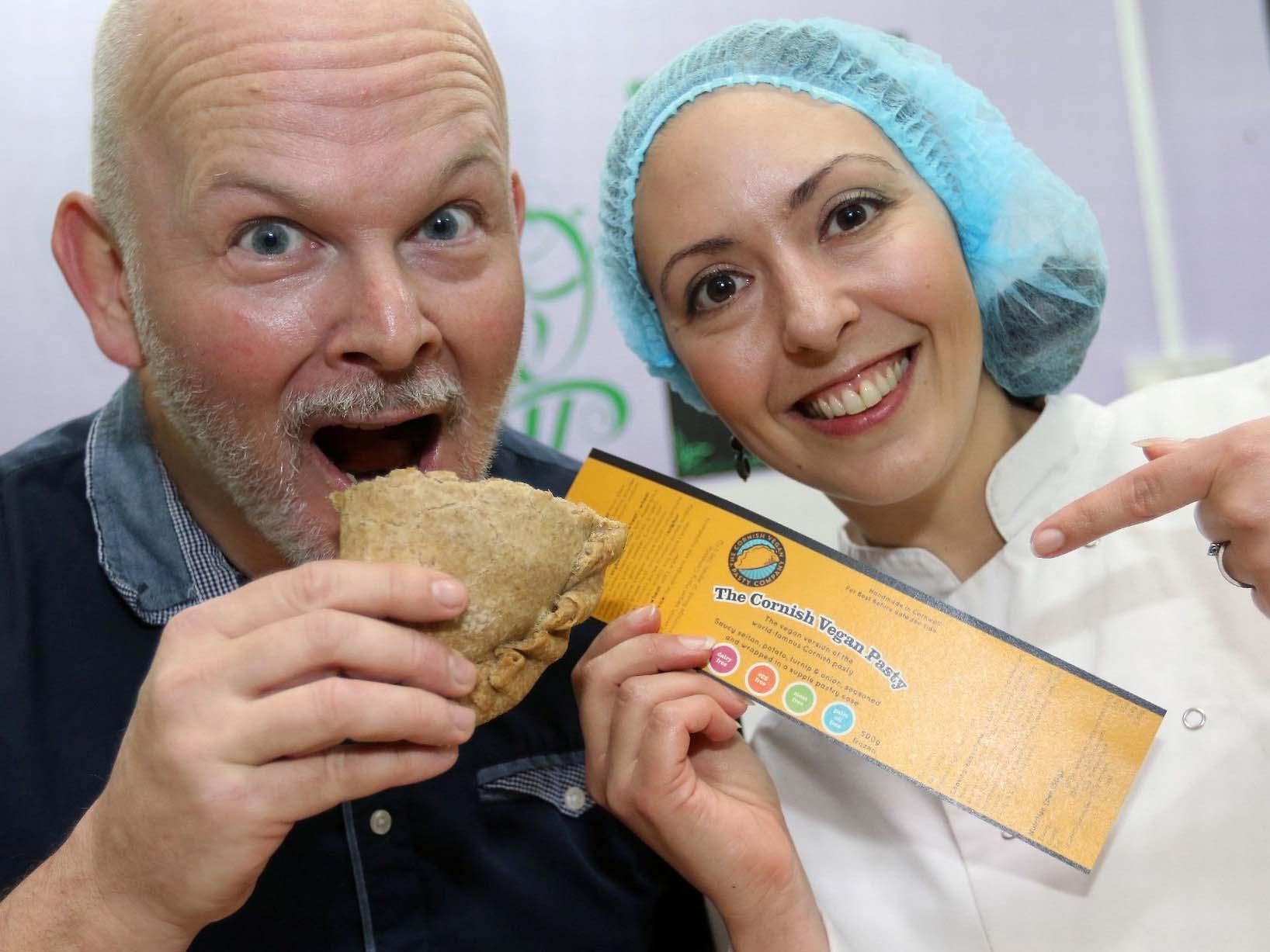 Sam Grady says the Cornish Vegan Pasty Company's version is "the only one rivalling the traditional pasty for flavour" (SWNS)