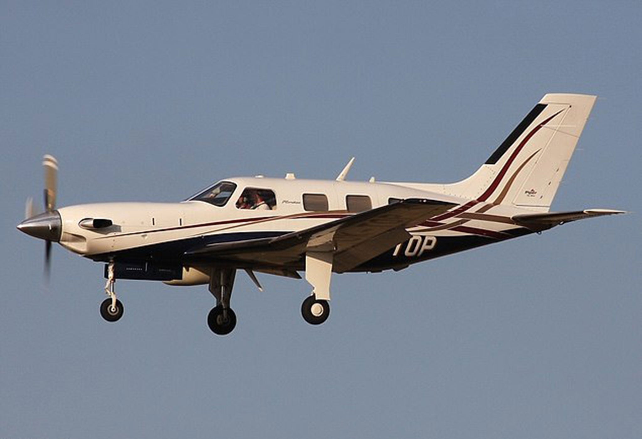 The Piper Malibu light aircraft was travelling from Nantes in western France to Cardiff
