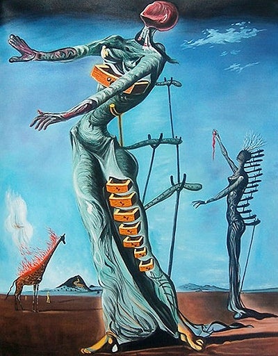 ‘The Burning Giraffe’ (1937): Dali in full Surrealist flow