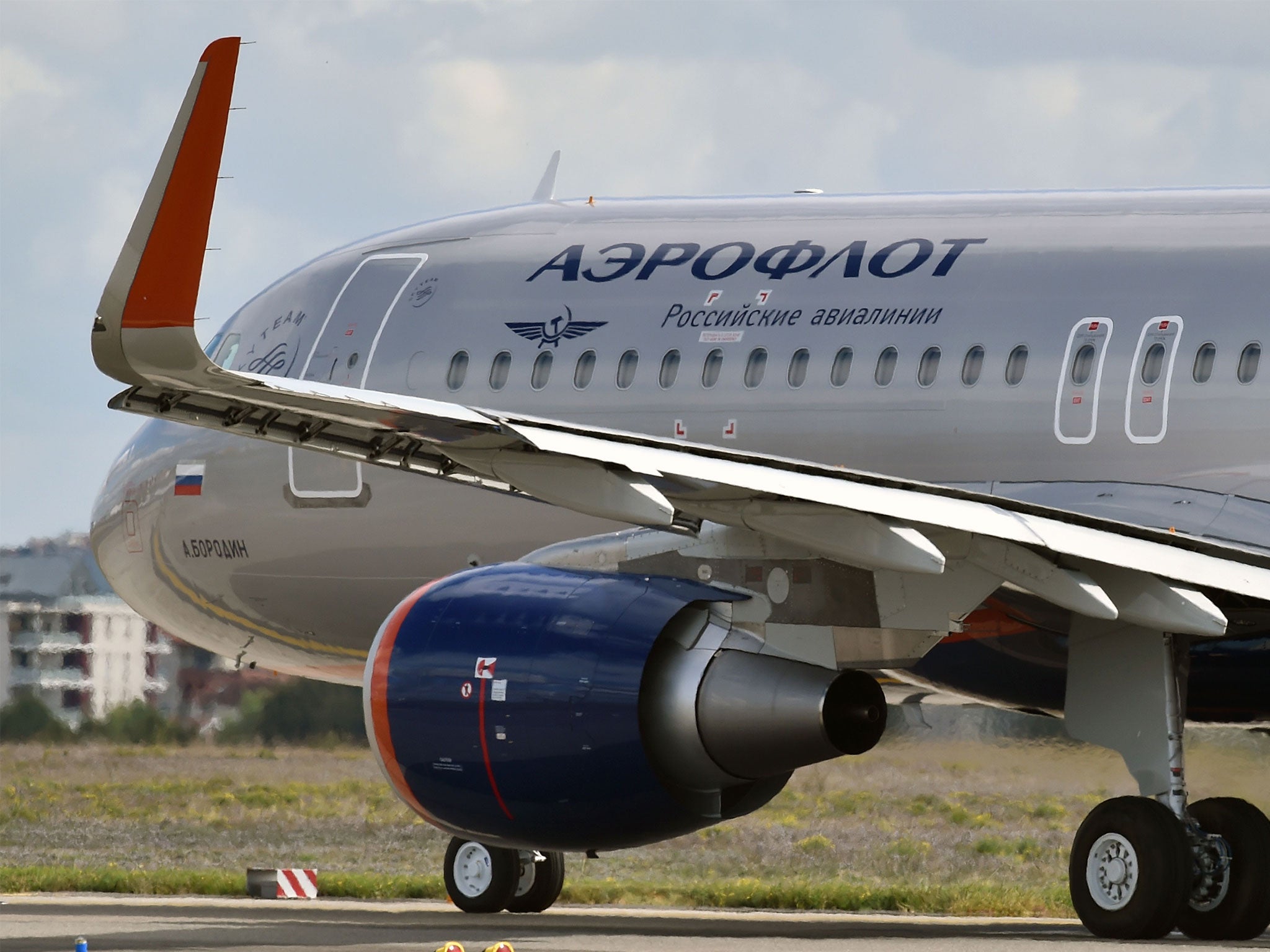 A plane belonging to the Russian company Aeroflot