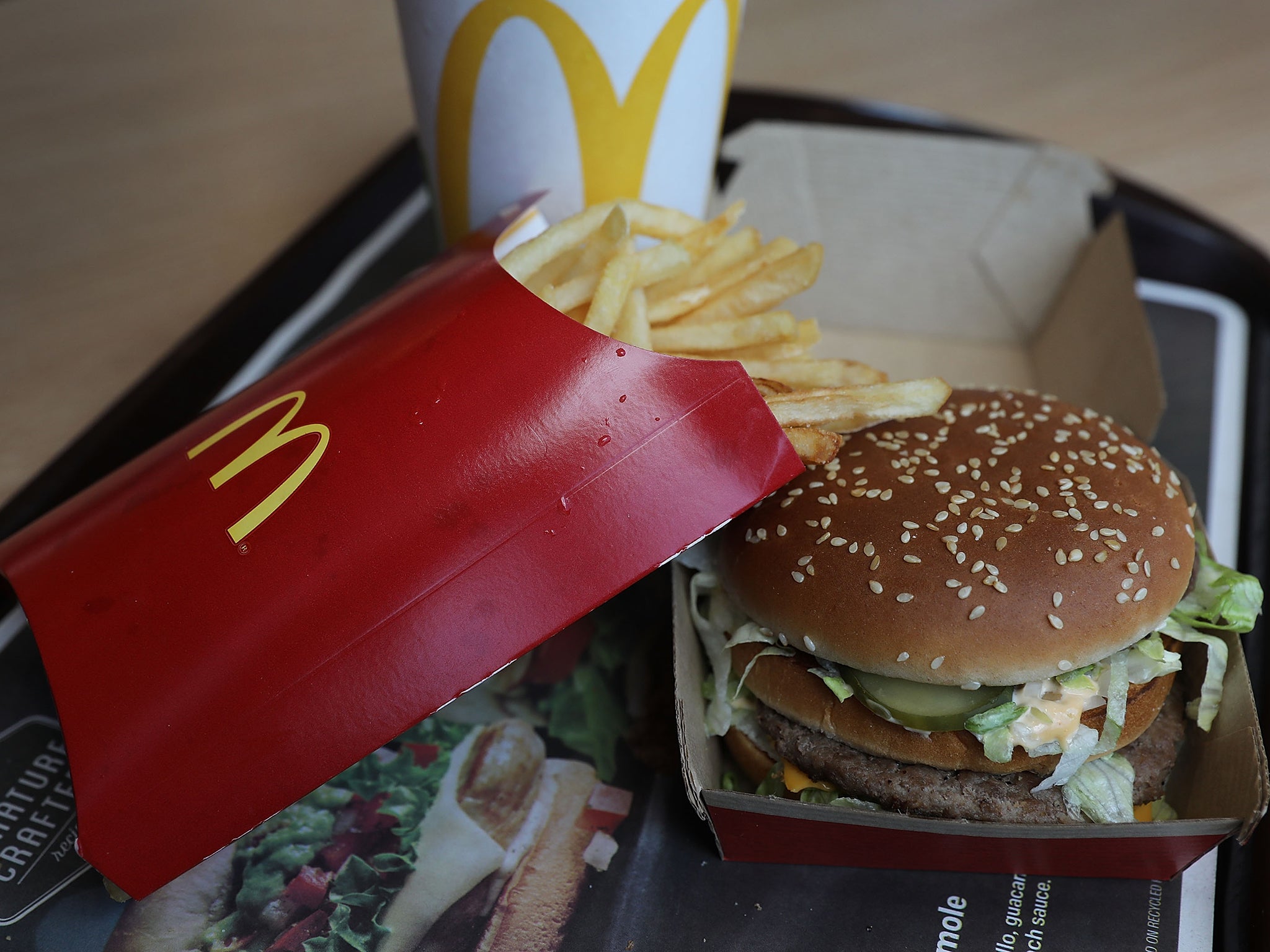 Lawrence O’Driscoll-Faitaua, 43, ordered a Big Mac and 24 chicken nuggets from McDonalds
