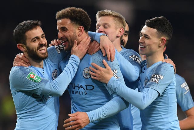 Manchester City wiped the floor with Burton in their 9-0 first leg victory