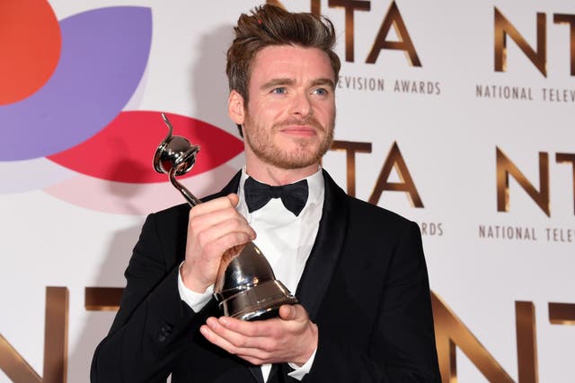 Richard Madden, winner of the Drama Performance during the National Television Awards held at The O2 Arena on 22 January, 2019 in London, England.
