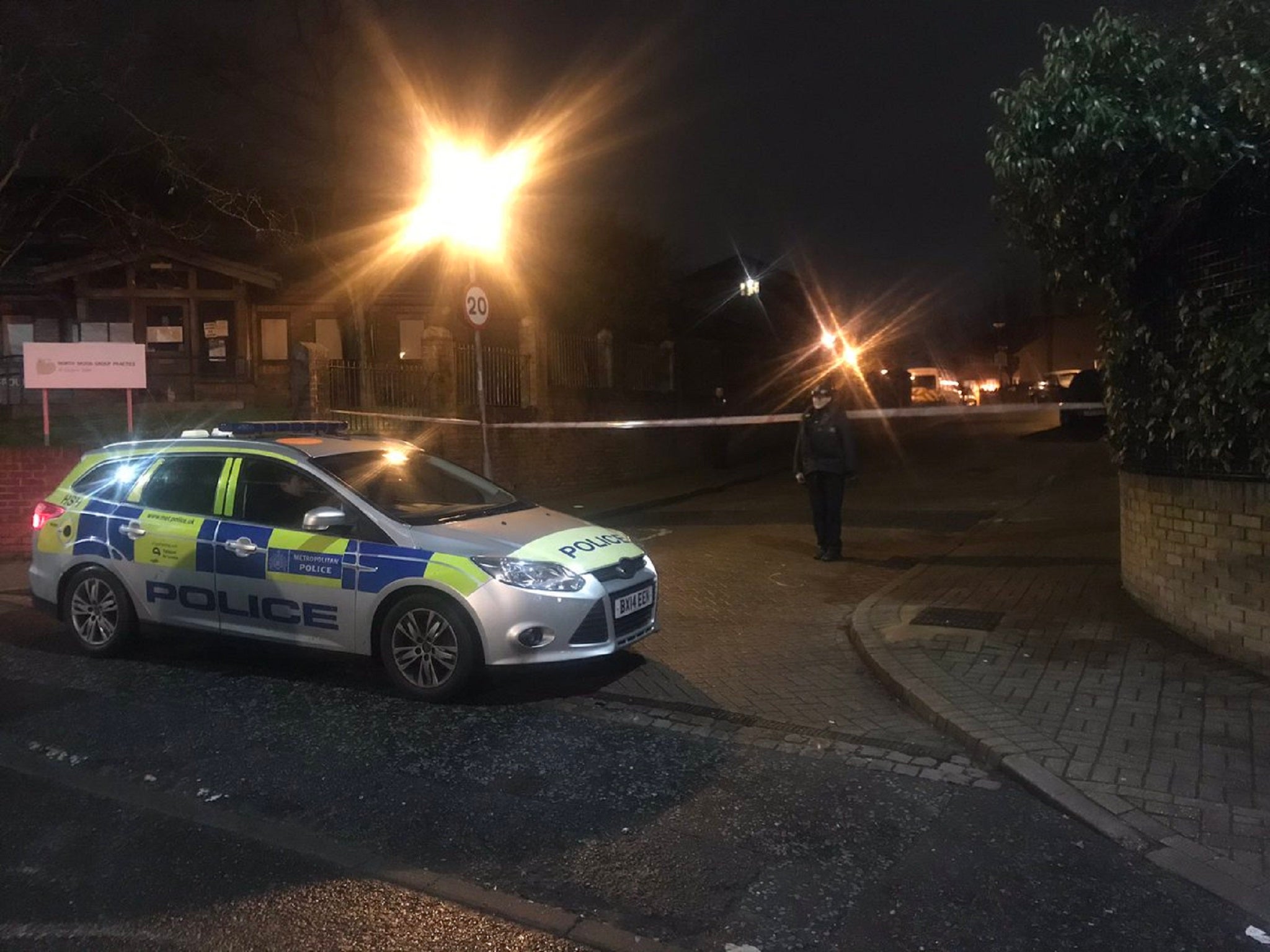 A 15-year-old boy was said to be in a 'potentially life-threatening condition' in hospital after being shot in Unity Close, in West Norwood, Lambeth, southeast London, on 22 January, 2019.