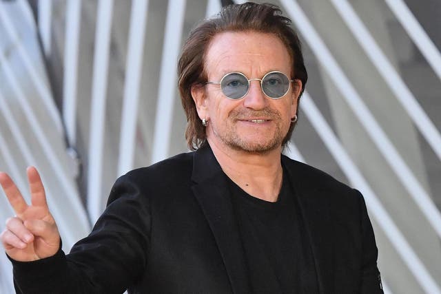 Bono at the European Council in Brussels on 10 October, 2018