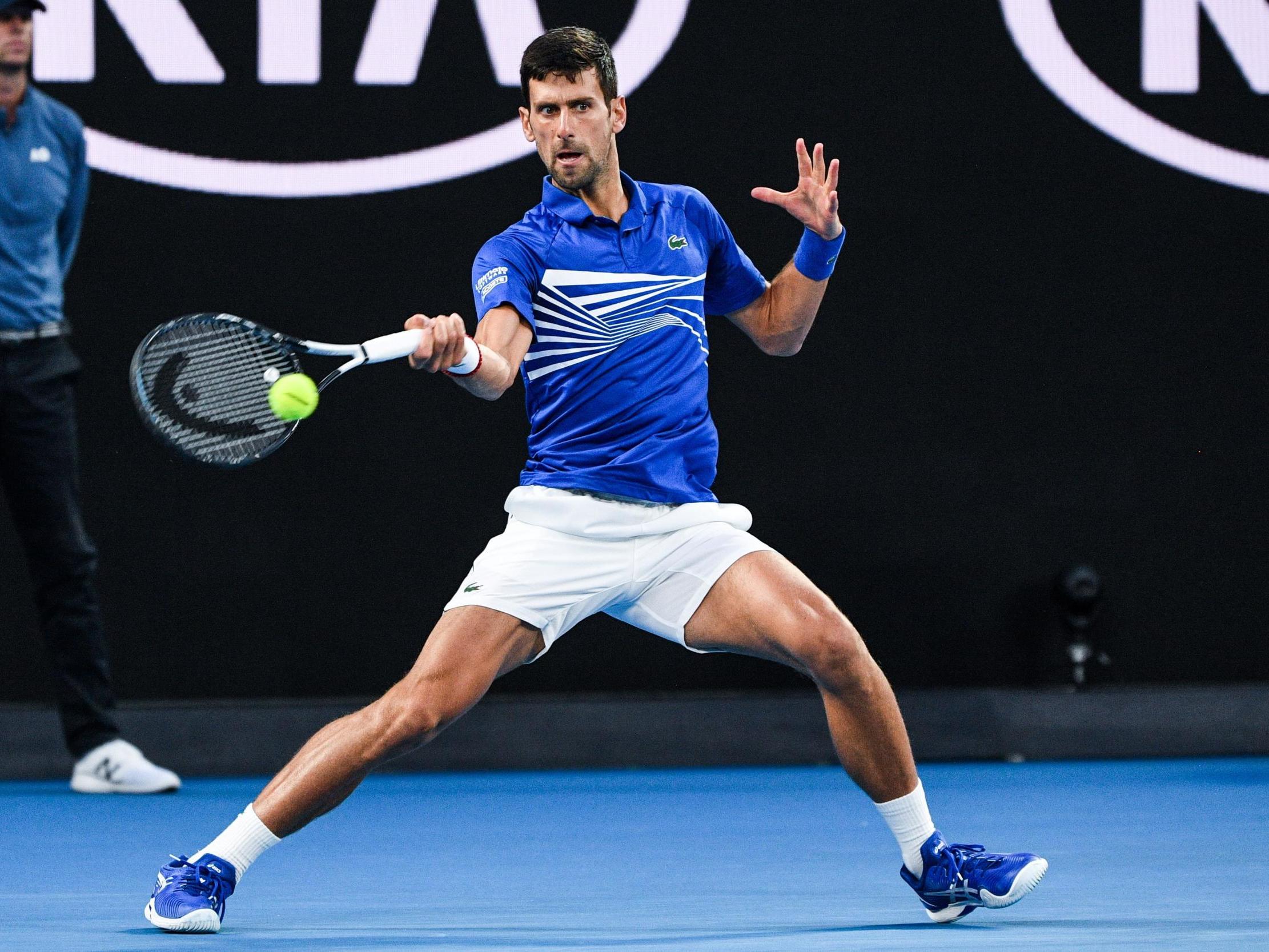 Djokovic benefited from his opponent’s physical problems to secure a place in the semi-finals