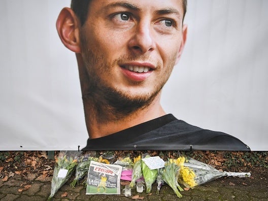 Tributes have been left to Sala in both Nantes and Cardiff