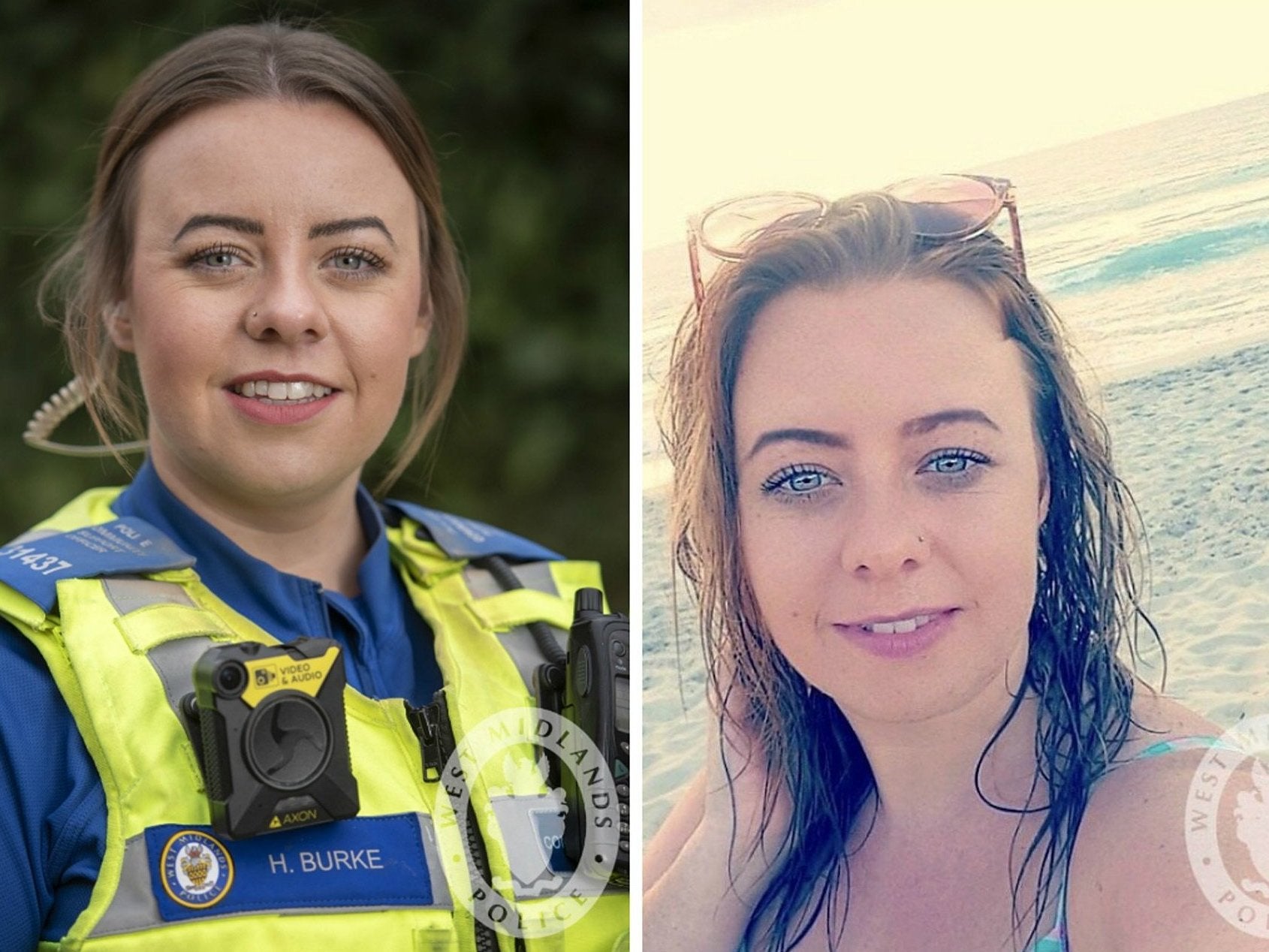 Police community support officer Holly Burke, 28, who died in a crash after a car being followed by police failed to stop