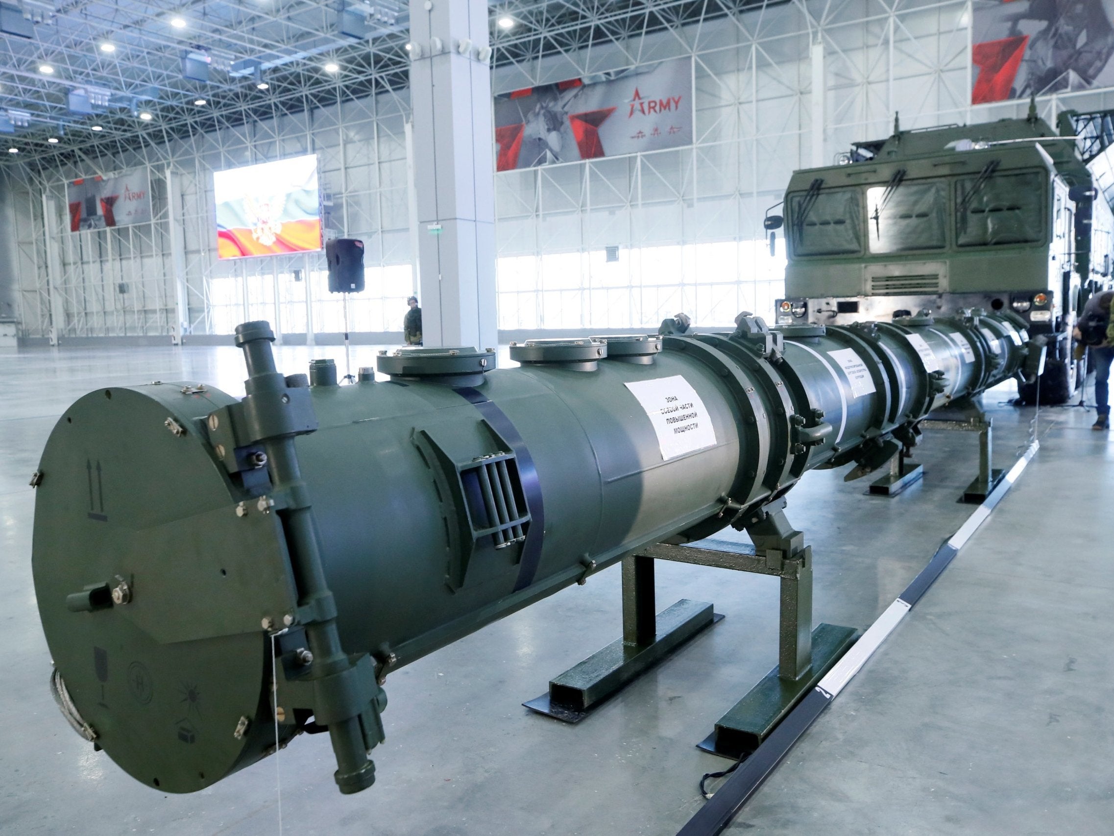 Russia unveils new missile in bid to show US it is not violating arms treaty