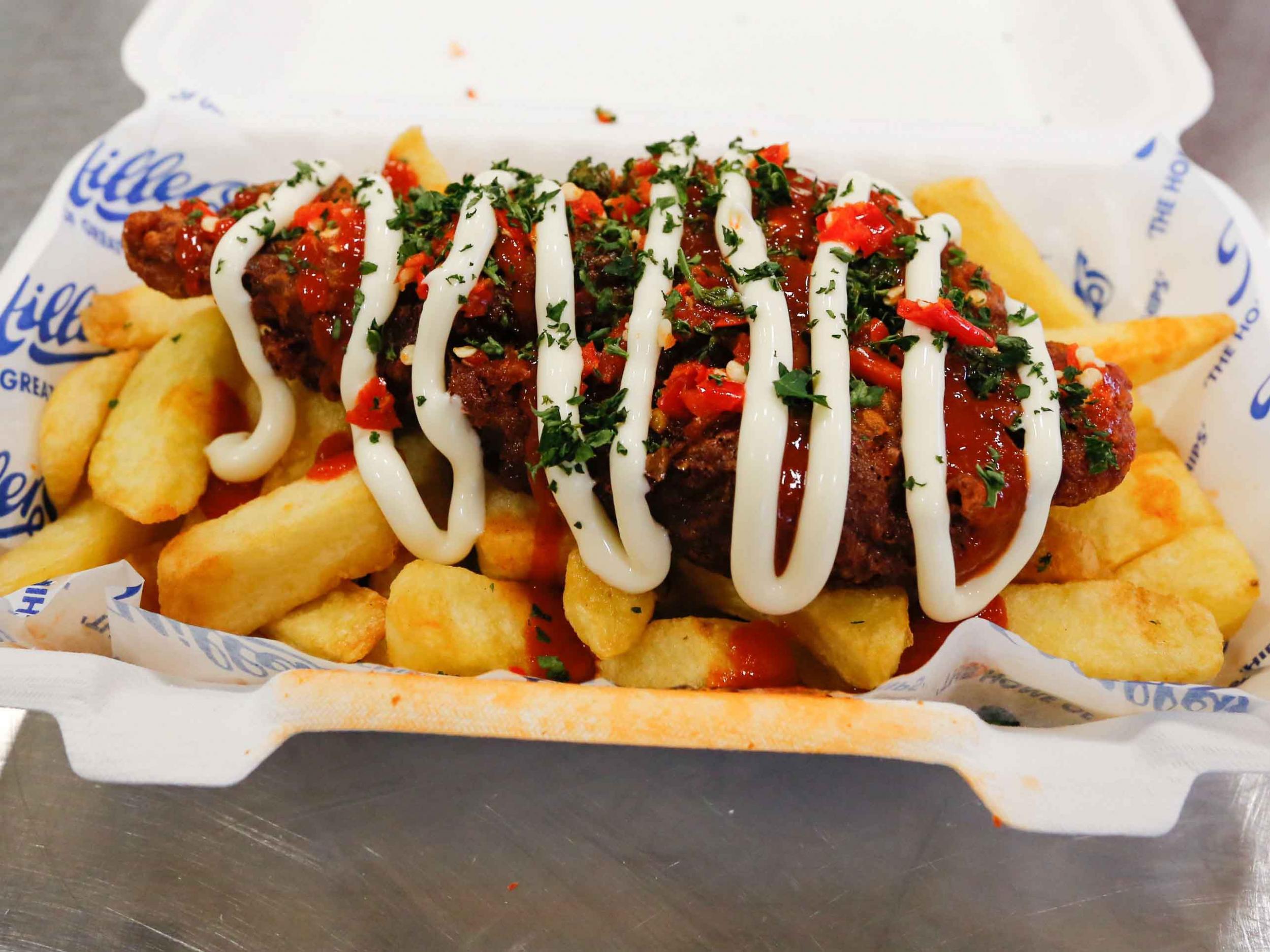 A family-run chip shop is selling what they claim is the world’s spiciest fish and chips (SWNS)