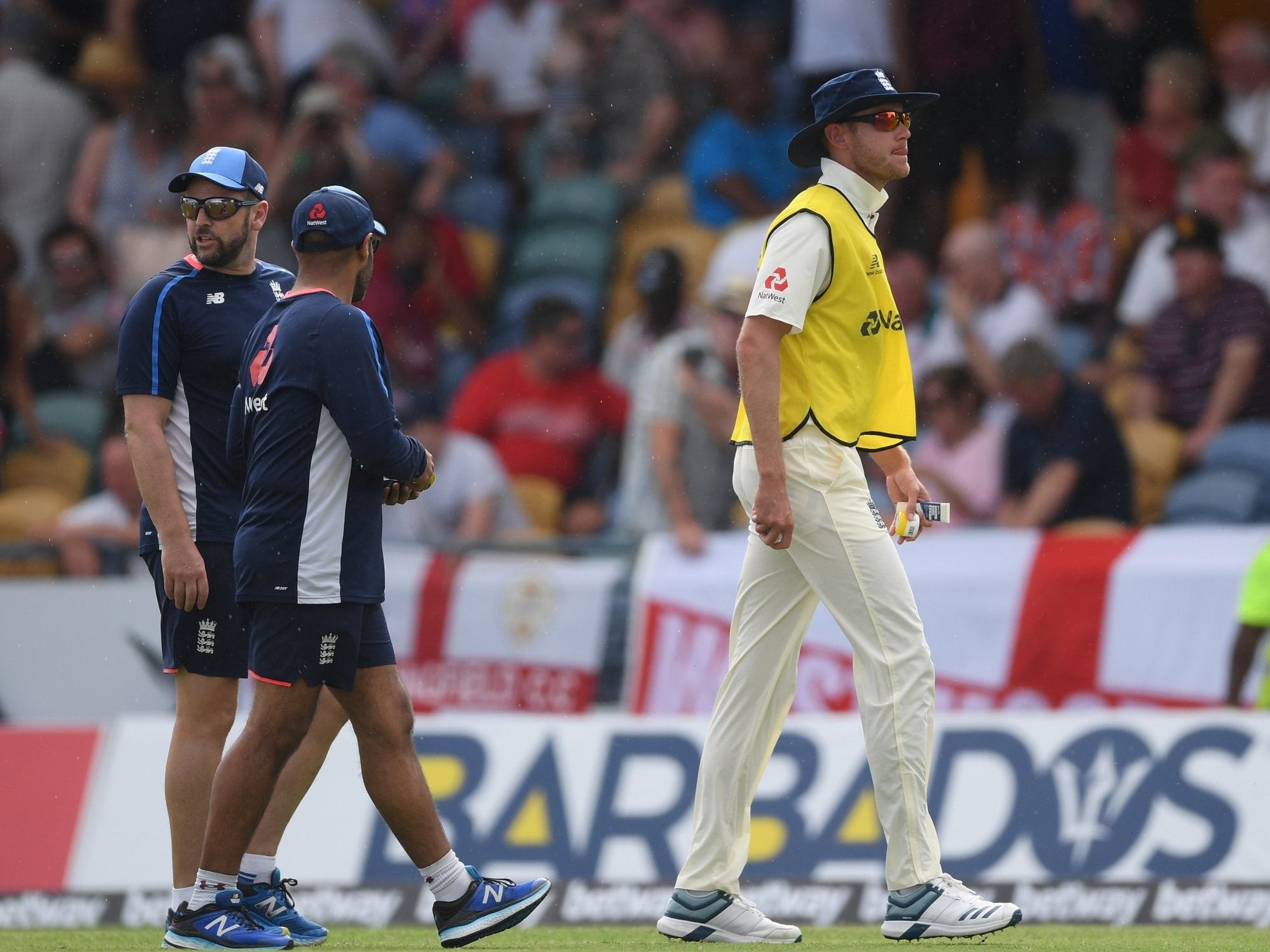 Broad found himself in the unfamiliar position of outside the England Test team