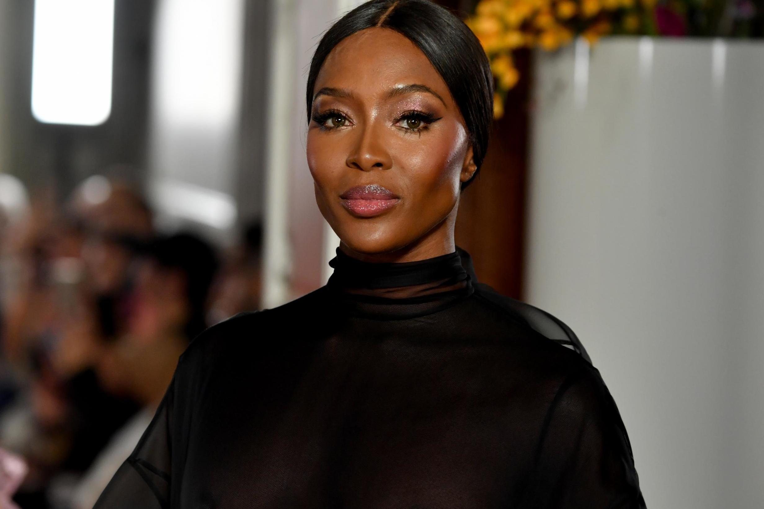 Naomi Campbell walked the Valentino Couture runway in Paris