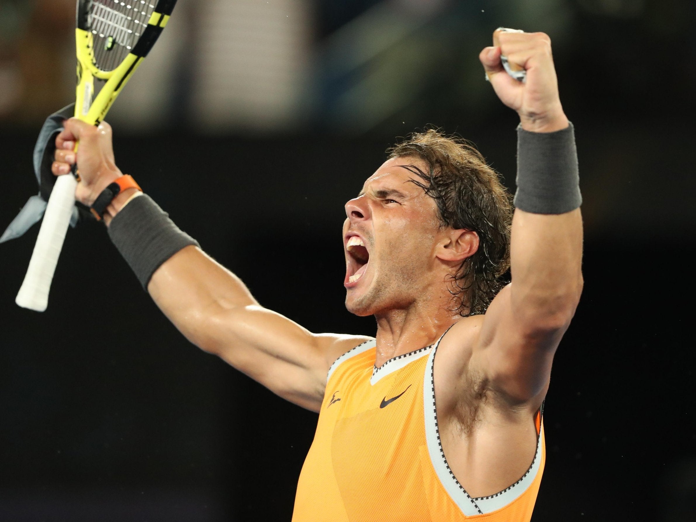 Nadal is through to Sunday's final (REUTERS)