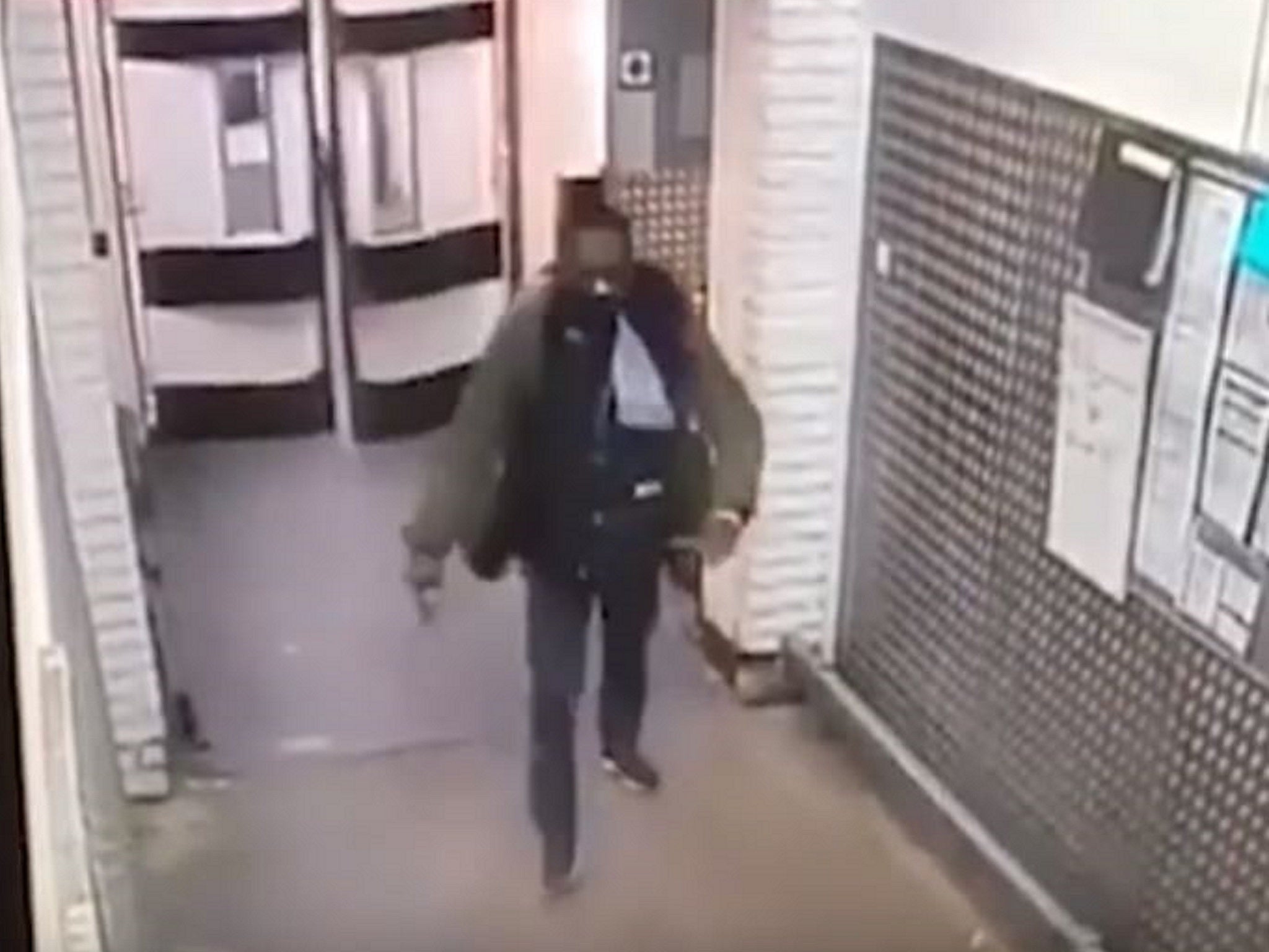CCTV footage captured the moment a man wielding an axe chased customers through a Tesco store in Purley, Croydon, south London, on 23 January, 2019.