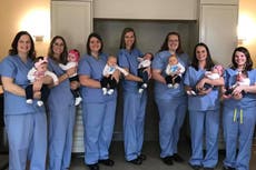 US hospital sees eight staff members give birth within five months