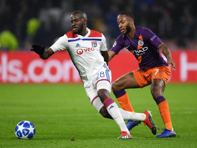 Ndombele escapes Raheem Sterling's attention in the Champions League 