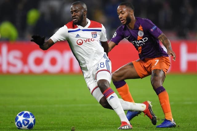 Ndombele escapes Raheem Sterling's attention in the Champions League 