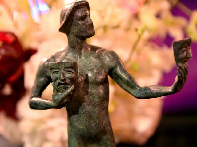 A statuette at from the SAG Awards