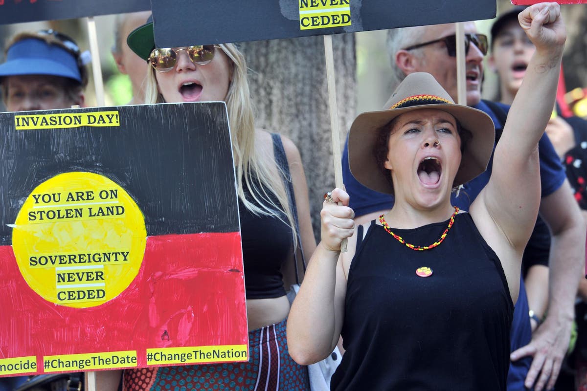 Australia Day protests Tens of thousands march against 'celebration of