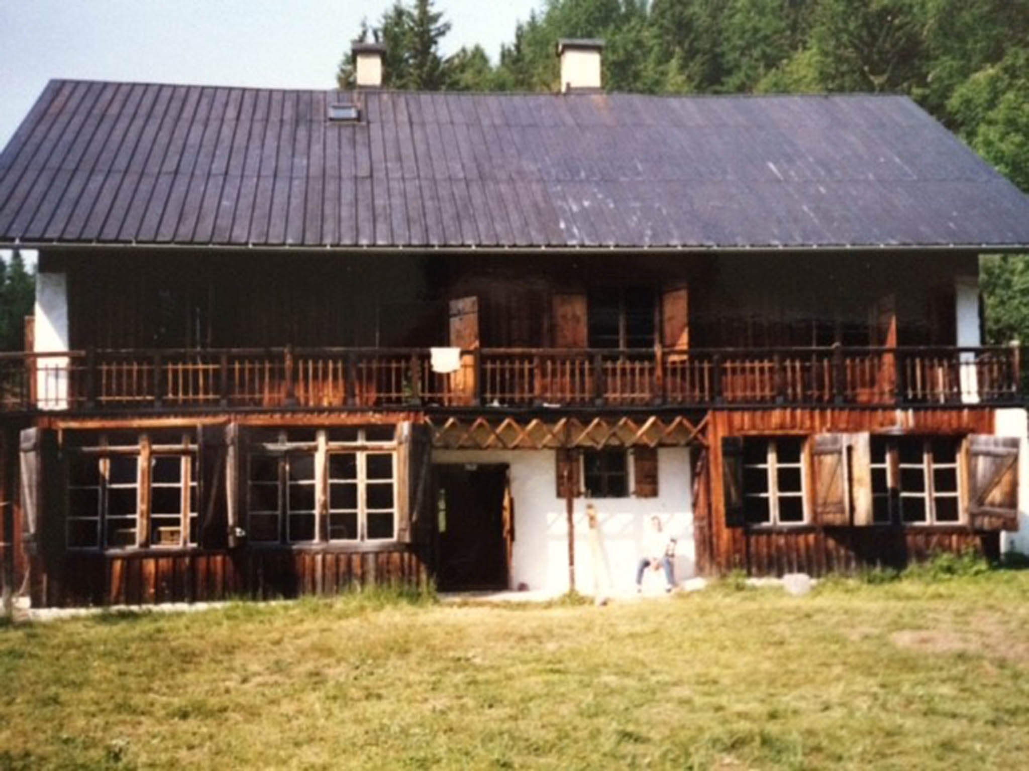 The chalet was sited in a remote location in the Haute Savoie