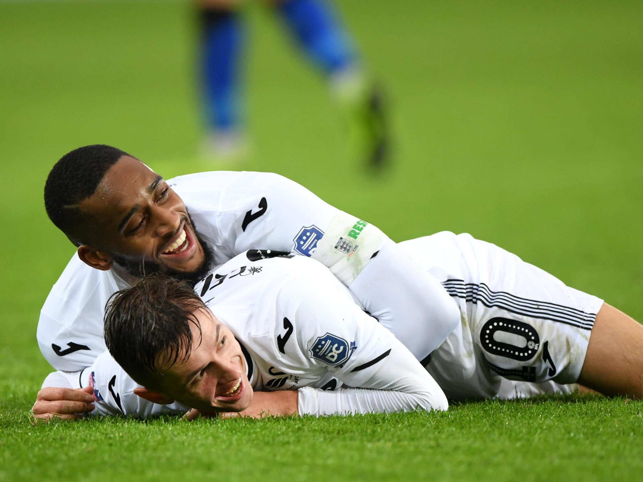Swansea brushed past Gillingham with a 4-1 win