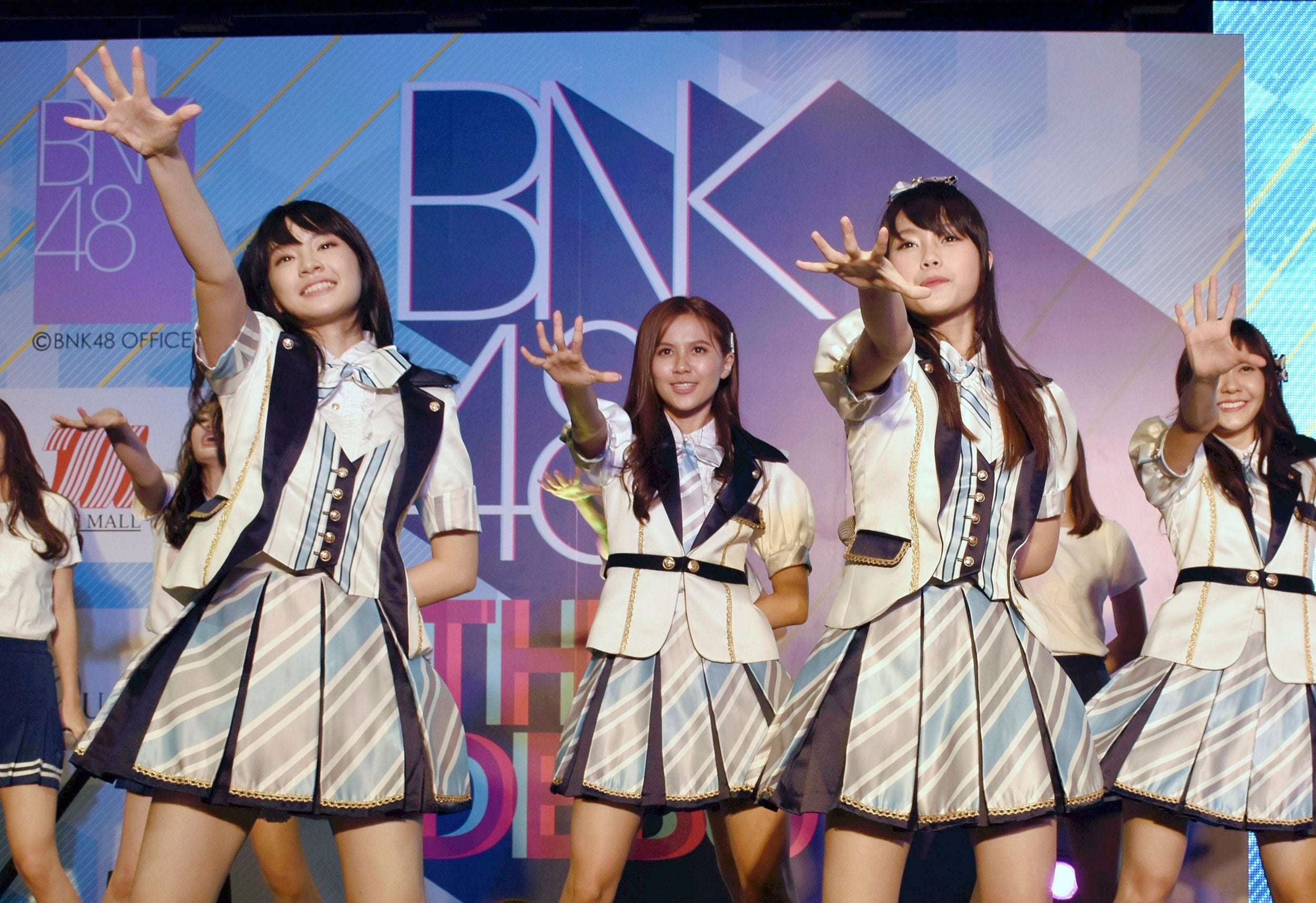 Bnk48 Member Of Thai Girl Group Wears Swastika Shirt On