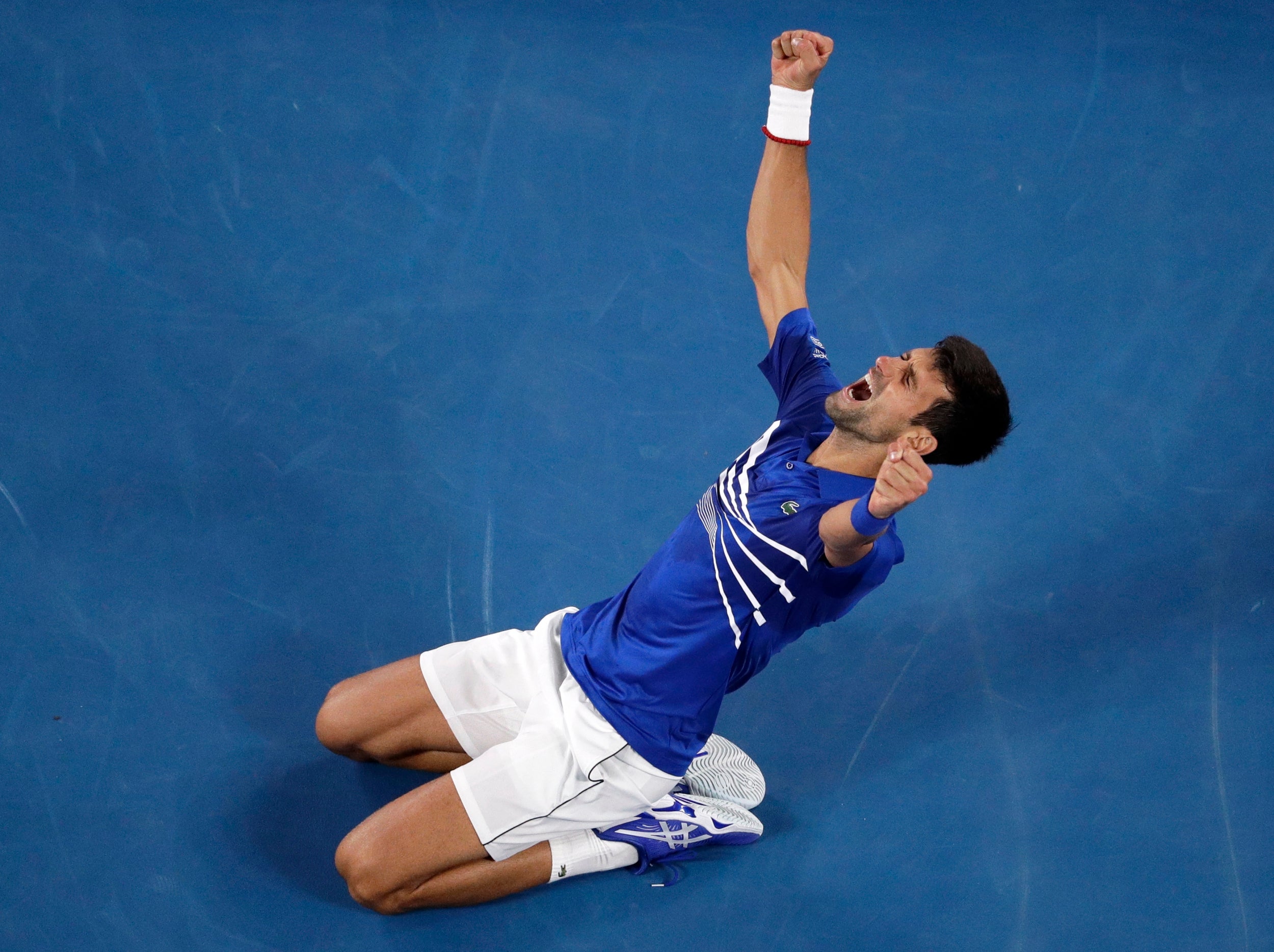 Djokovic has now won three Grand Slams in a row