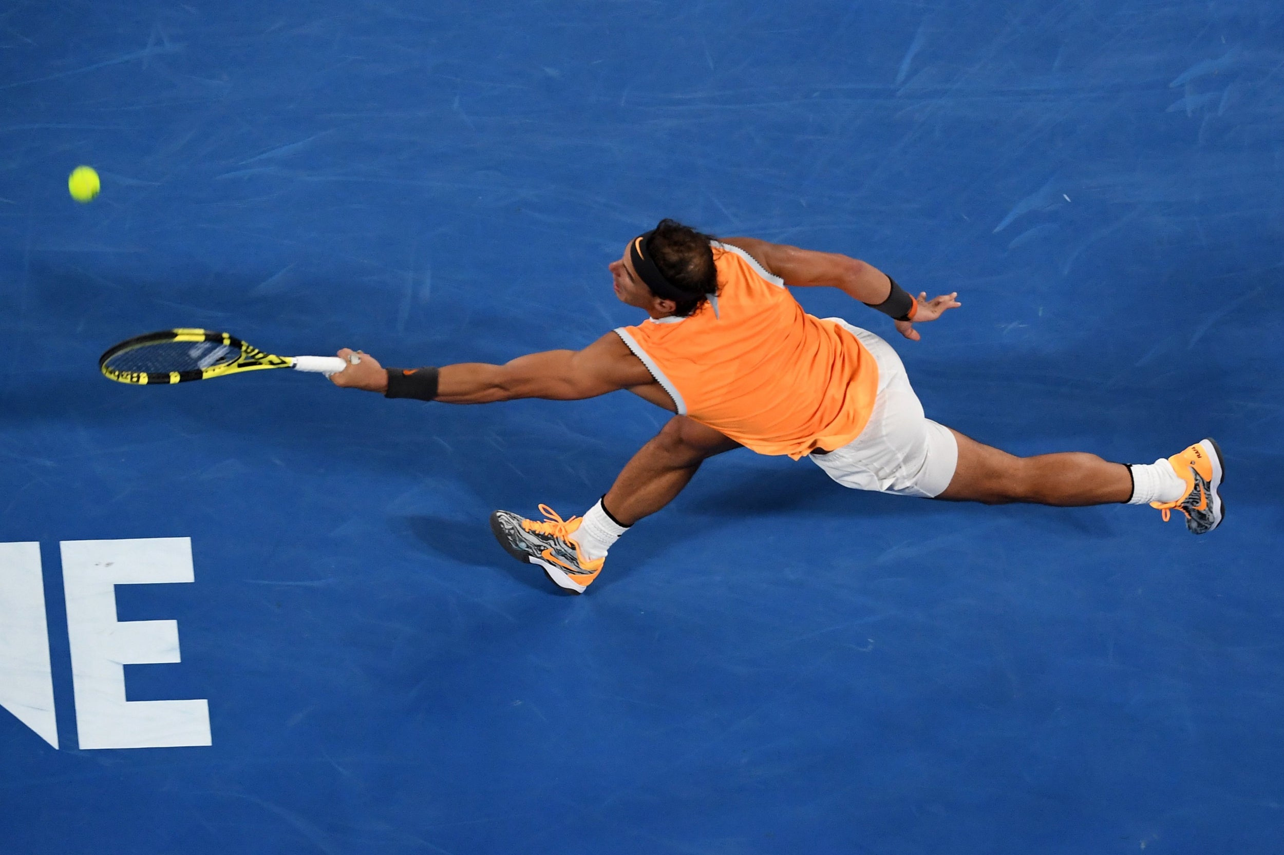 Nadal was powerless against Djokovic's relentless hitting