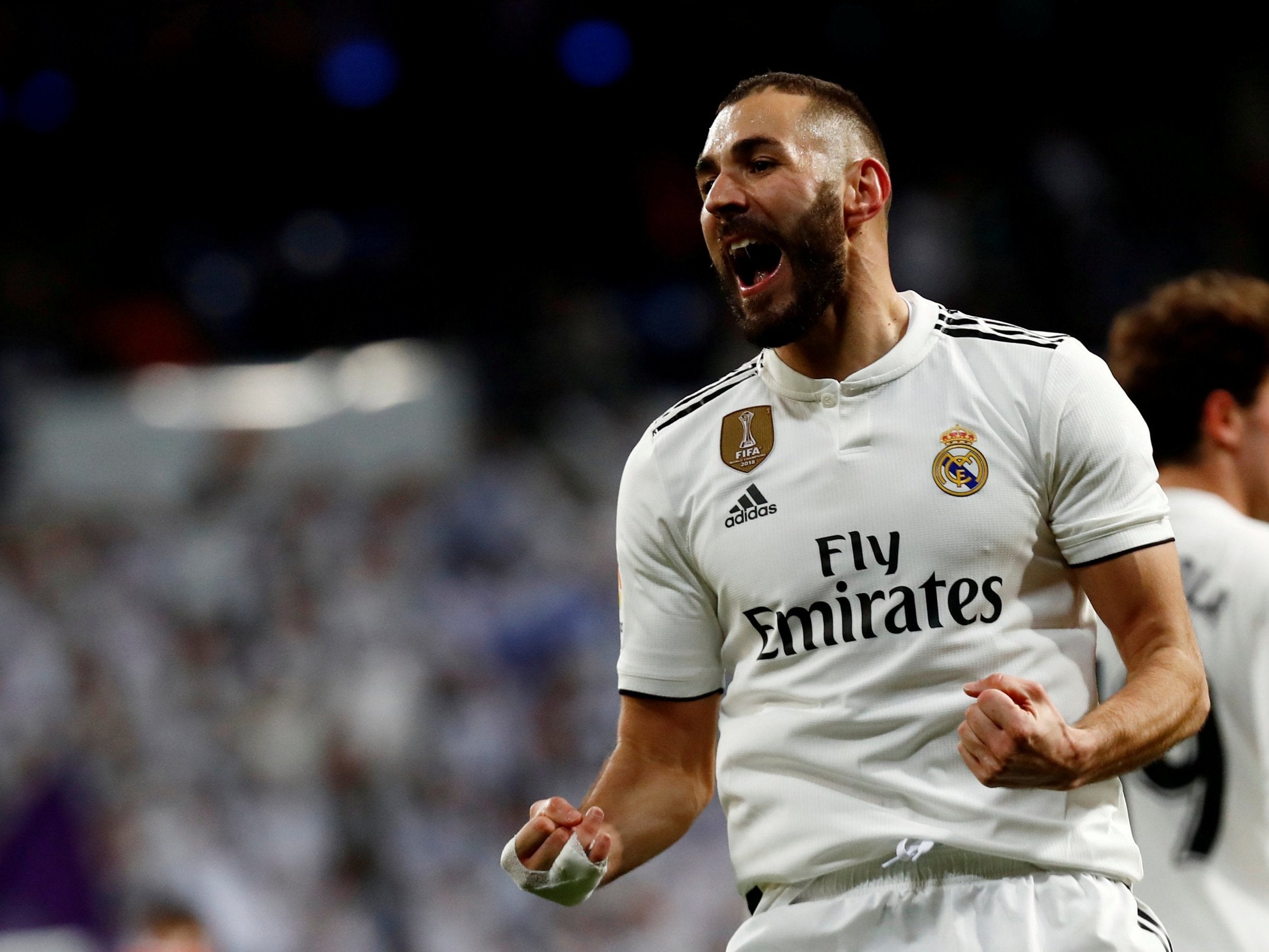 Karim Benzema will start up front for Real Madrid