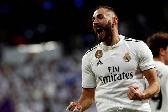 Karim Benzema will start up front for Real Madrid