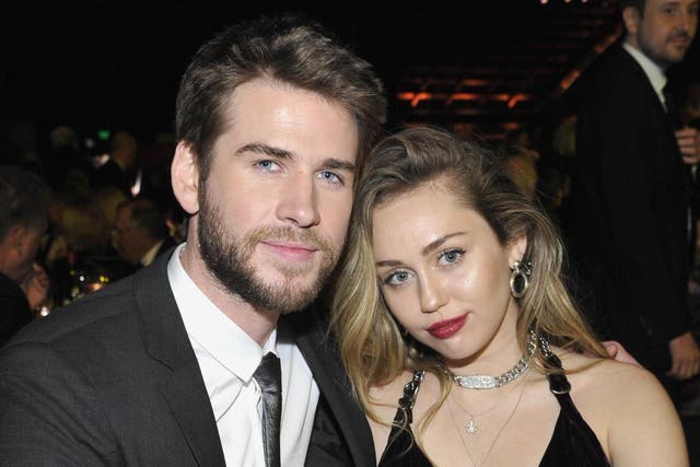 Liam Hemsworth and Miley Cyrus attend the 2019 G'Day USA Gala 26 January 2019 in California