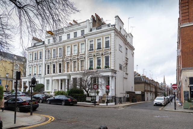 The Phillimore Gardens building housing the Airbnb £2.5m five-bedroom flat