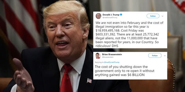 Trump tweeted about the cost of illegal immigration and everyone is ...