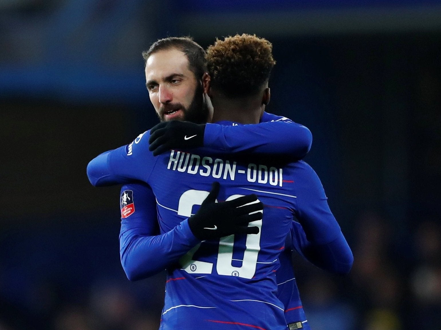 Gonzalo Higuain starts for the Blues