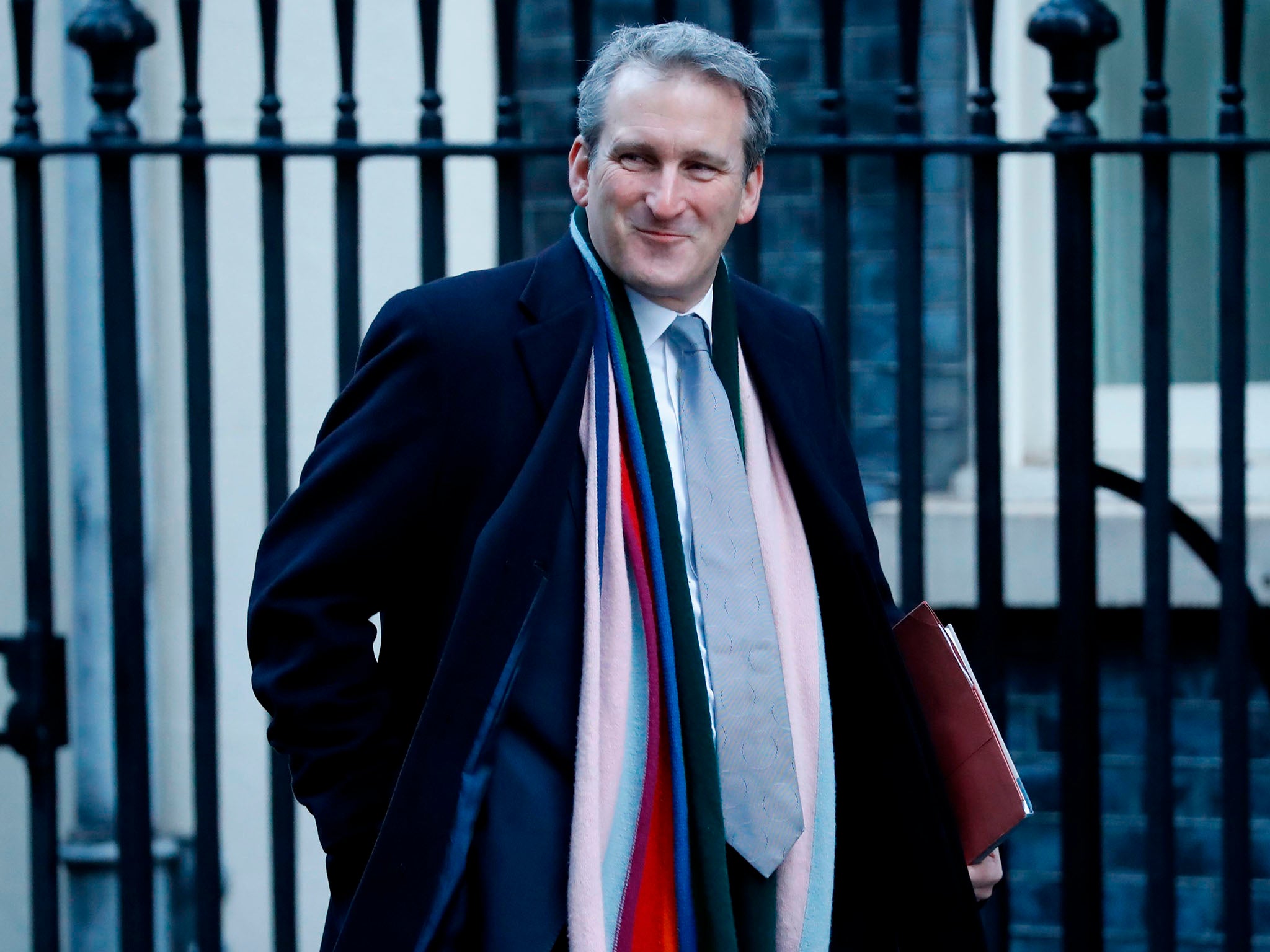 Damian Hinds at Downing Street earlier this year