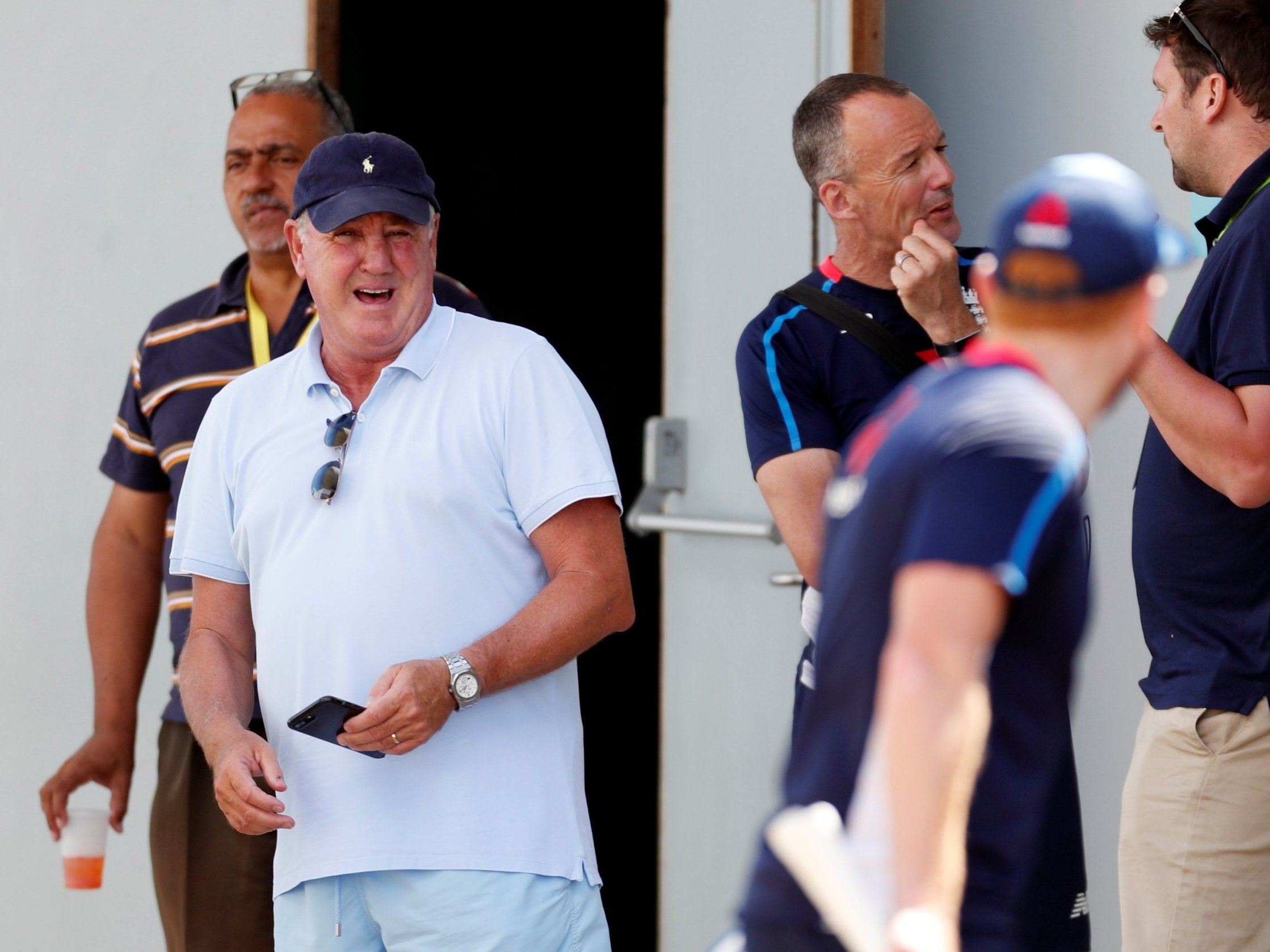 Bruce watched the first Test between England and West Indies in the Caribbean