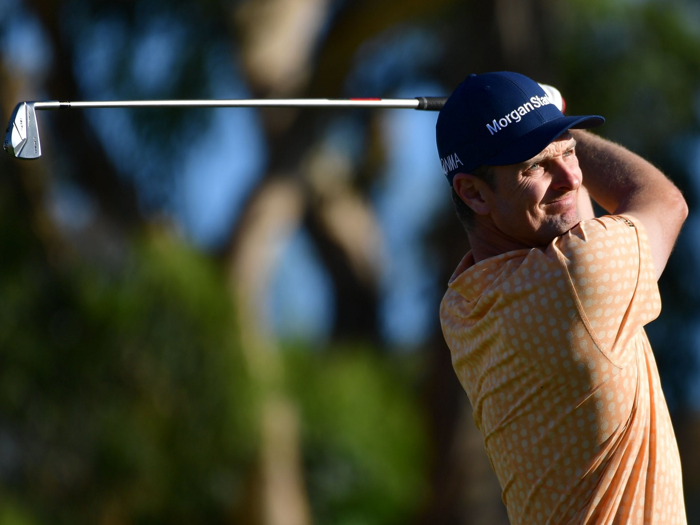 Justin Rose in action at Torrey Pines