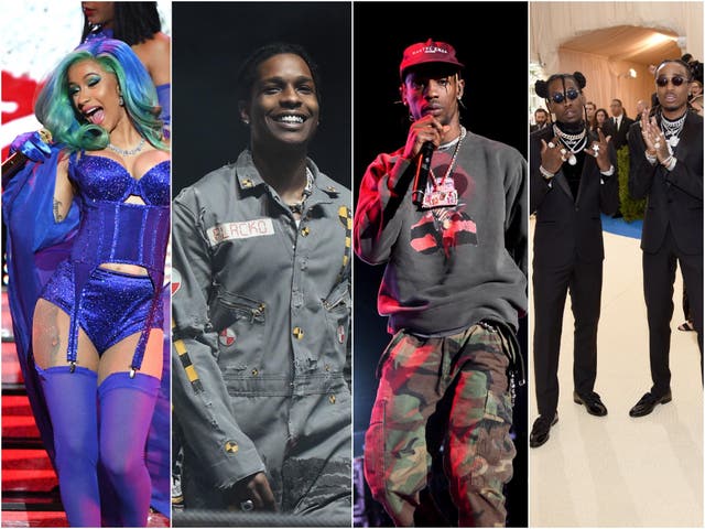 Cardi B, ASAP Rocky, Travis Scott and Migos