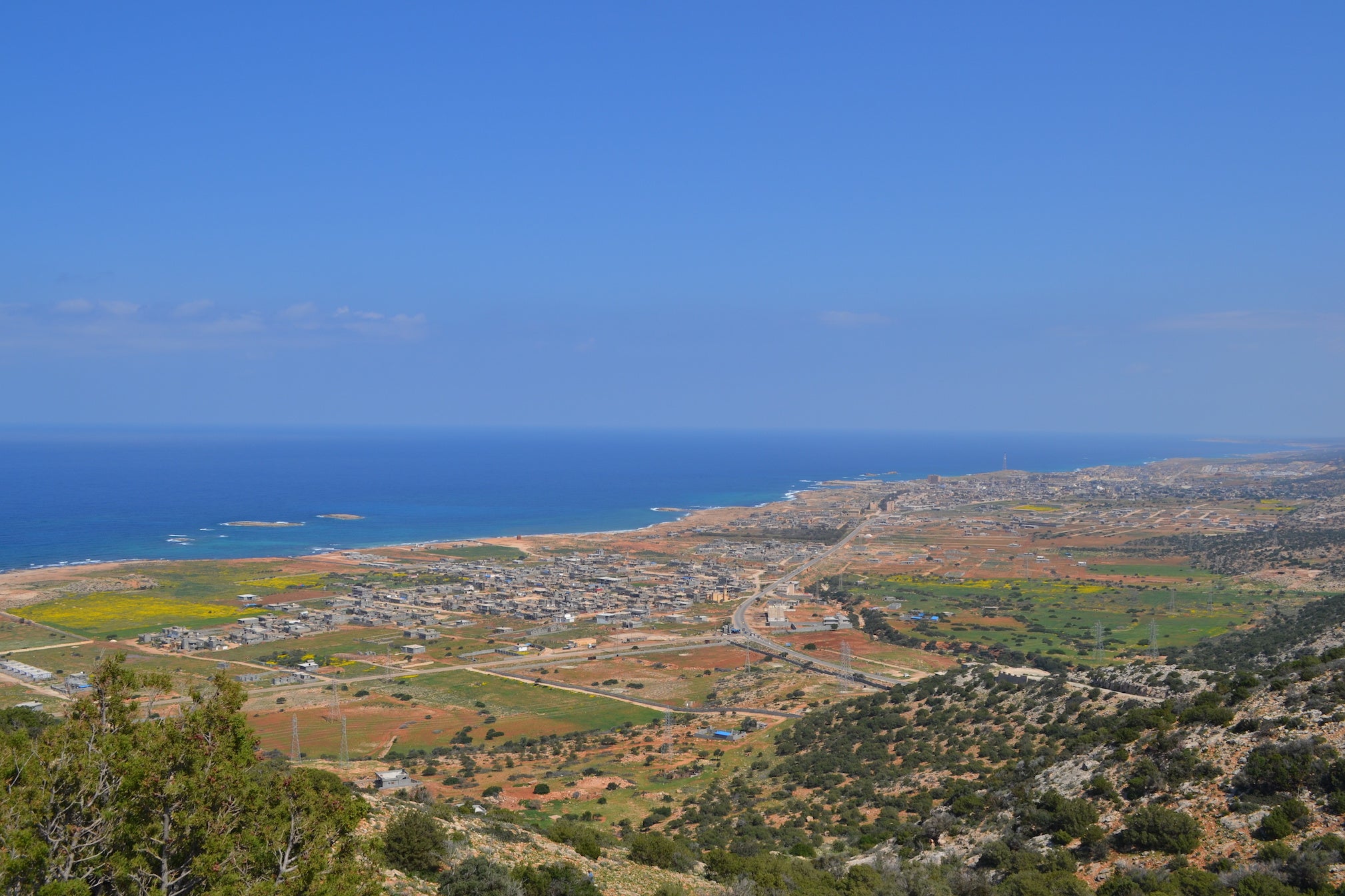 Site of the future deepwater seaport at Susah, Libya.