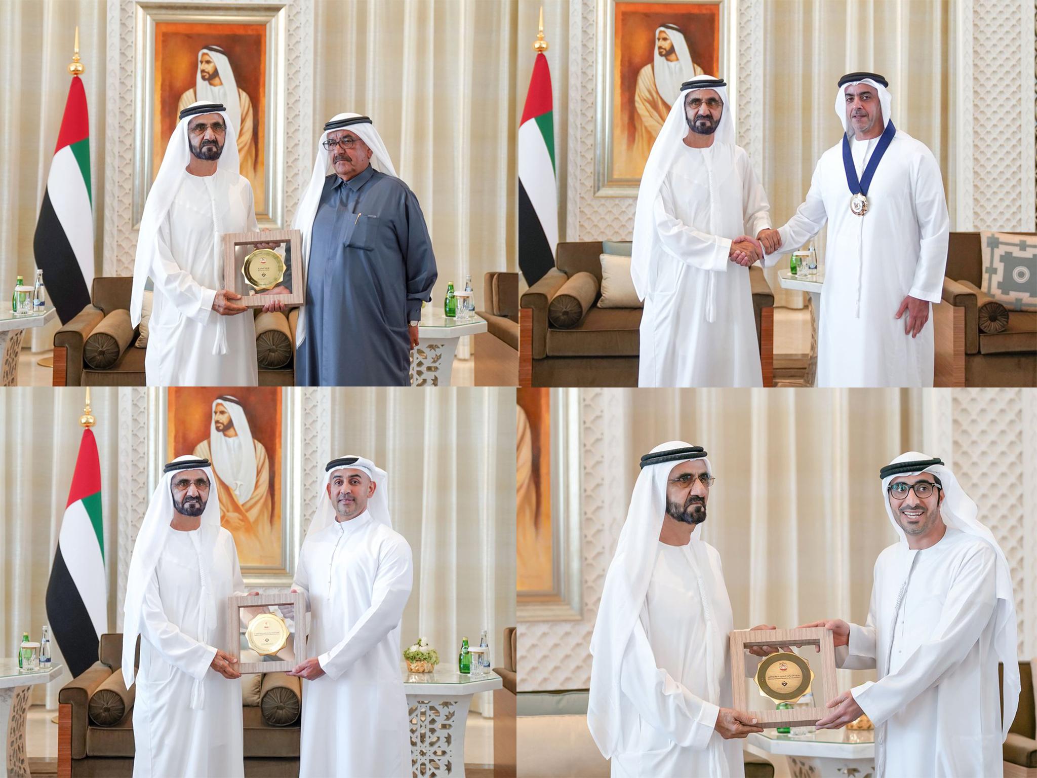 The government was mocked after pictures were posted of the vice-president of the United Arab Emirates handing out prizes to the winners of the Gender Balance Index 2018 