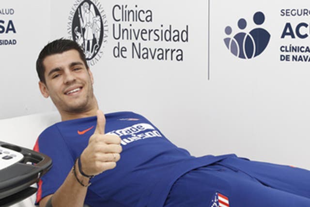 Alvaro Morata has agreed an 18-month loan deal with Atletico Madrid