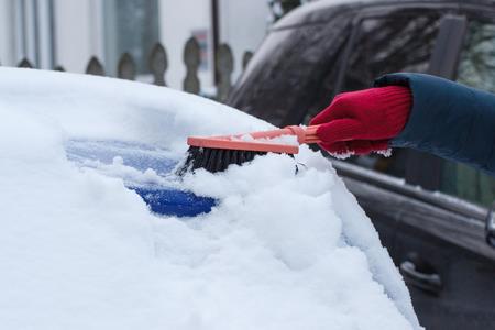 Make sure to completely clear windows of snow and ice