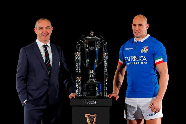 Conor O'Shea and Sergio Parisse had to go on the defensive ahead of the Six Nations