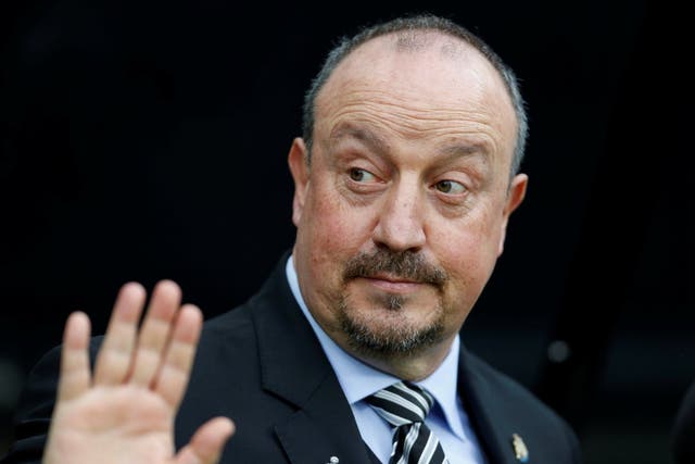Newcastle United manager Rafael Benitez before the match